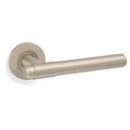 Kingston Plain door lever on rose - solid brass