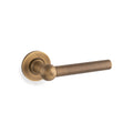 Siskin door lever on rose - solid brass