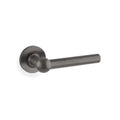 Siskin door lever on rose - solid brass