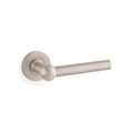 Siskin door lever on rose - solid brass