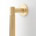 AW500 Spitfire Knurled Door Pull Handle - Solid Brass