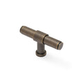 Kingston Plain Cabinet T-Bar - solid brass