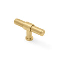 Kingston Plain Cabinet T-Bar - solid brass