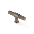 Kingston REEDED Cabinet T-Bar - solid brass