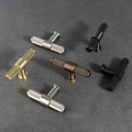 Kingston REEDED Cabinet T-Bar - solid brass