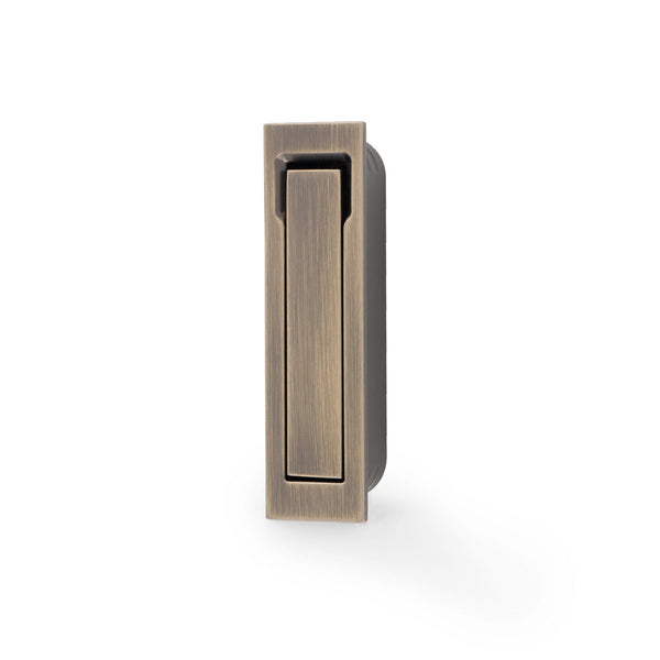 AW990 SQUARE Sliding Door Edge Pull - Solid Brass