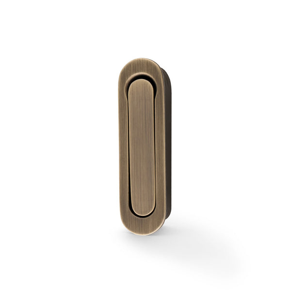 AW991 RADIUS Sliding Door Edge Pull - Solid Brass