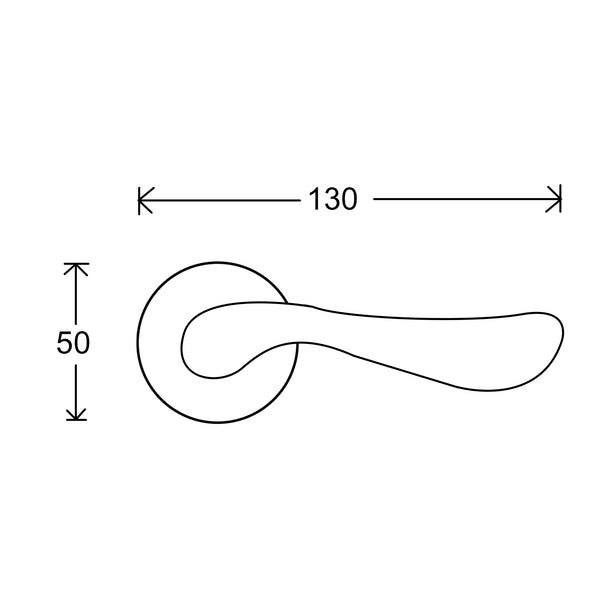 Beta - Door Handle on Riccio rosette