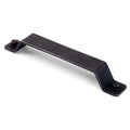 Matt black flat bar cabinet handle - 160mm