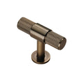 KNURLED T-Bar W50mm - solid brass