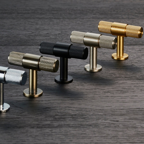 KNURLED T-Bar W50mm - solid brass