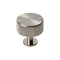 KNURLED radio cabinet knob D35mm - solid brass