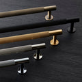 FTD710 LINED Cabinet Pull Handle - solid brass
