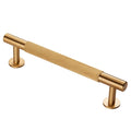 FTD710 LINED Cabinet Pull Handle - solid brass