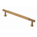 FTD710 LINED Cabinet Pull Handle - solid brass