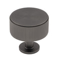 LINED radio cabinet knob D35mm - solid brass