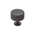 LINED radio cabinet knob D35mm - solid brass