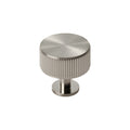 LINED radio cabinet knob D35mm - solid brass