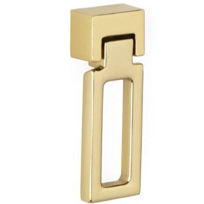 Drop Ring Rectangle 24mm - Polished Brass