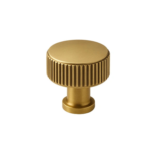 Stripes cabinet knob - Brushed brass