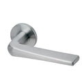 stainless steel lever handle on rose