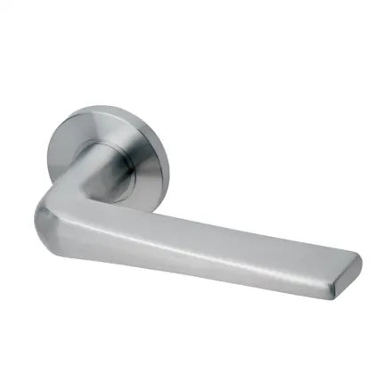 Lever On Rose Stainless Steel door handle