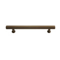 Linear bar cabinet handle - antique brass