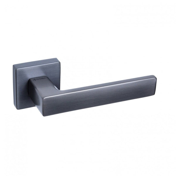 Solid fosil - brushed nickel door handle