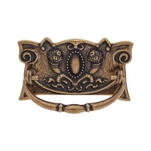 Cabinet drop handle antique brass