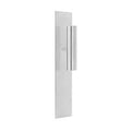 Piet boon lever handle on plate - stainless steel