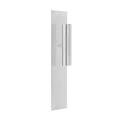 Piet boon lever handle on plate - stainless steel