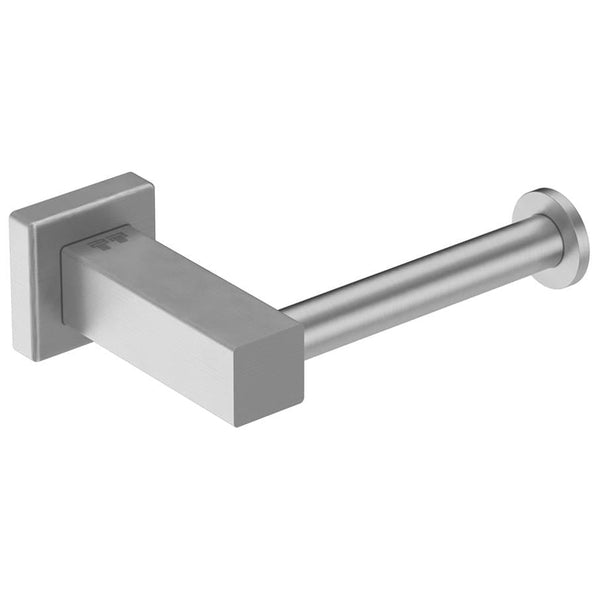 Stainless steel toilet paper holder - brushed