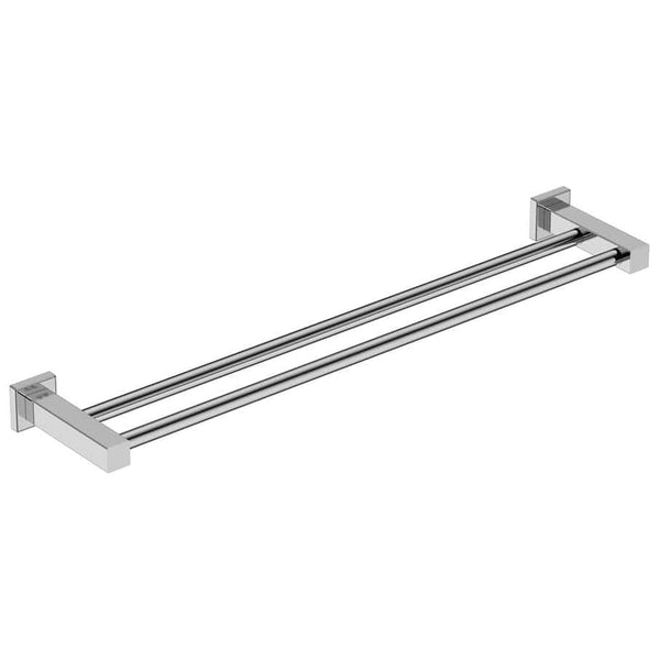 Stainless steel double rail - polished