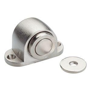 Floor Mounted Magnetic door stopper Nickel satin  55mm x 30mm