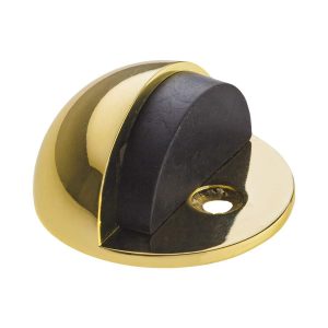 Polished brass Floor Mounted Door Stopper 44mm