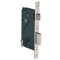 Latch & Double Throw Deadbolt Lock - Nickel Plated (Cylinder sold separately)
