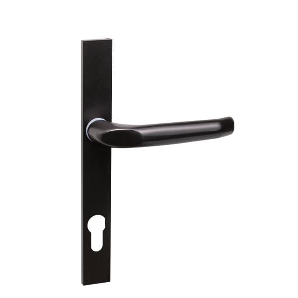 Slimeline lever on narrow LB plate - Black