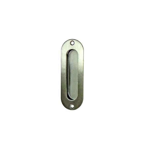 Stainless steel flush pull handle