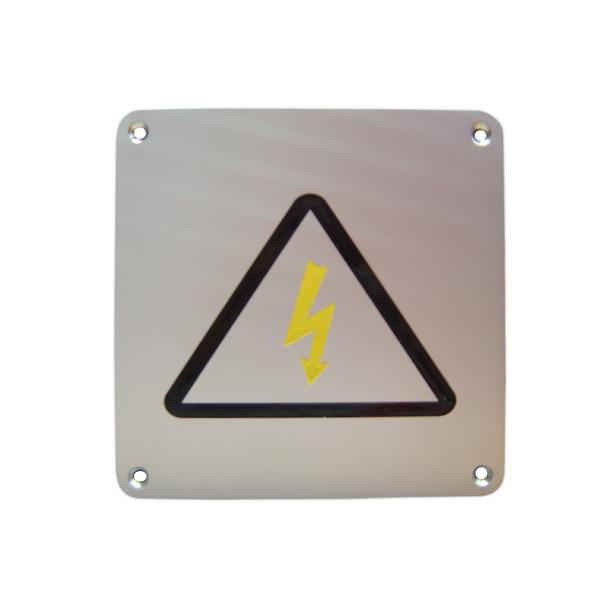 Stainless Steel Electrical Sign 150mm x 150mm - Durable, High-Quality Safety Indicator for Electrical Panels