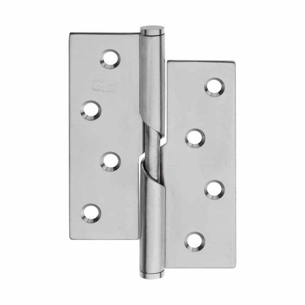 RISING HINGE LEFT HAND STAINLESS STEEL 100X76X2MM