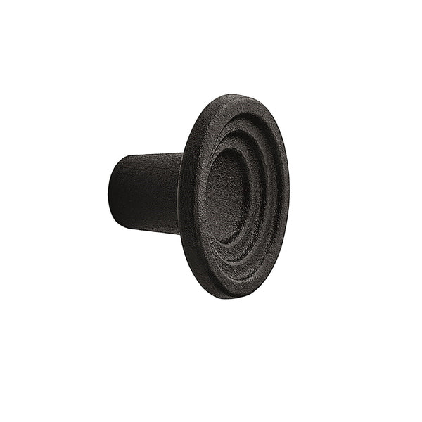 Fleur knob 30mm cast iron black