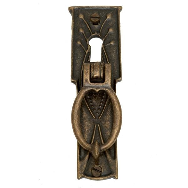 Drop handle with keyhole