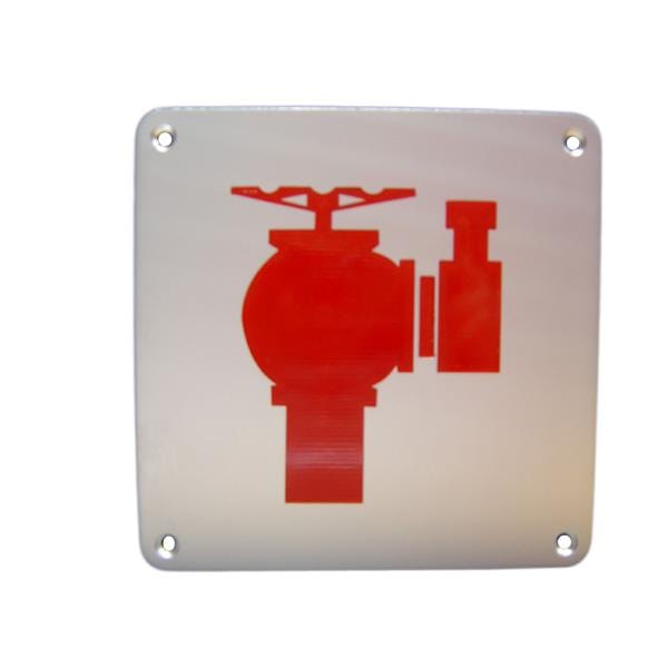 Stainless Steel Fire Hydrant Sign - 150mm x 150mm