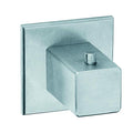 304 Grade stainless steel square robe hook brushed with backplate