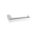304 Grade stainless steel toilet roll holder with nipple stopper - polished