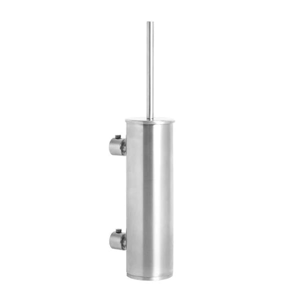 304 Grade stainless steel tall round wall mounted toilet brush