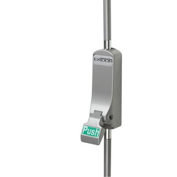 Push pad single panic bolt