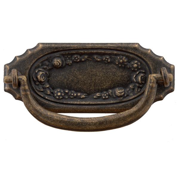 Drawer pull handle - antique brass