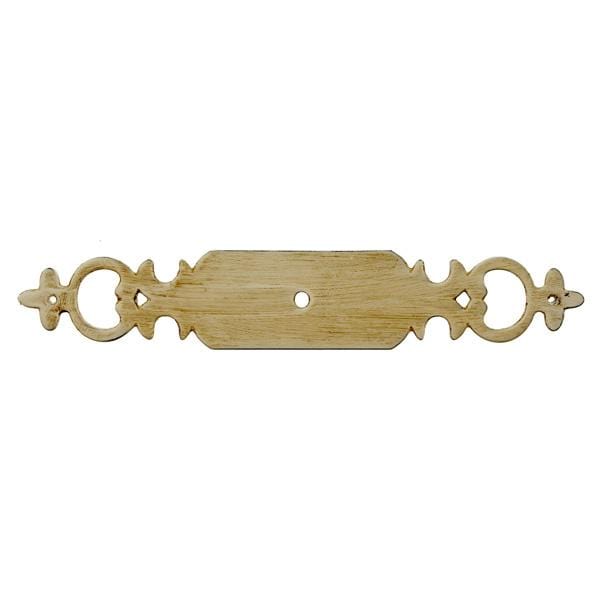 Short fancy escutcheon - Antique white