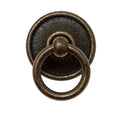 40mm Ring pull cabinet handle + large round backplate